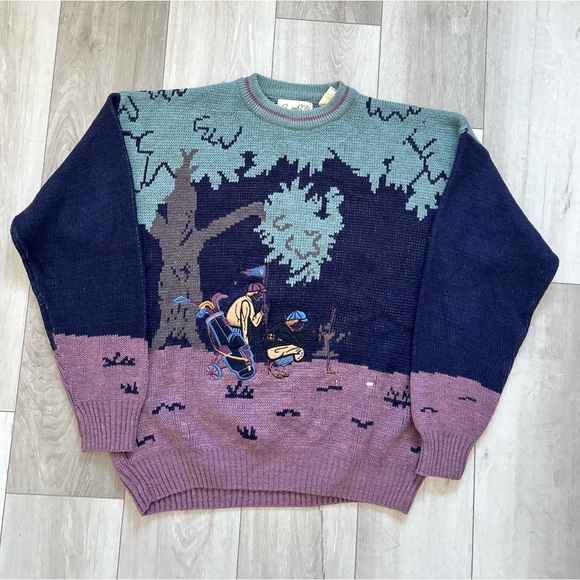 Arnold palmer Other - Vintage 90's Arnold Palmer Golf Knit Sweater Aop Size XL